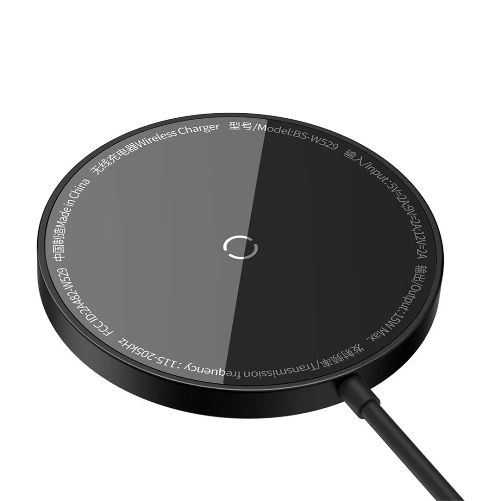 Bezdrátová nabíječka Baseus Simple Mini3 15W USB-C černá