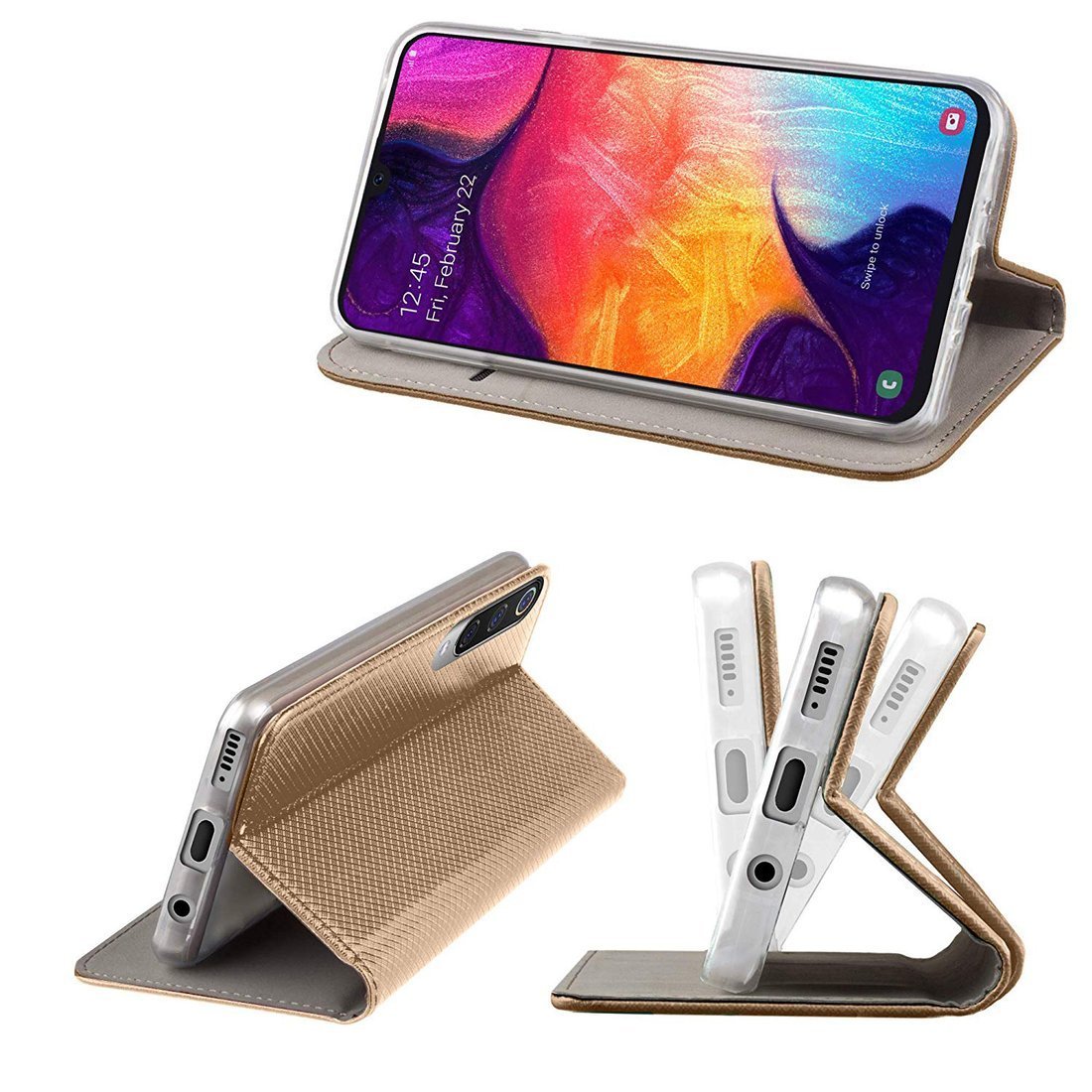 Pouzdro flip iPhone 12 Pro Max zlaté