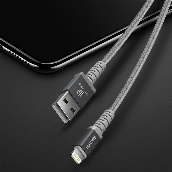 Datový kabel iPhone Lightning-USB , 18W 3A 1m Dux Ducis Space MFI 