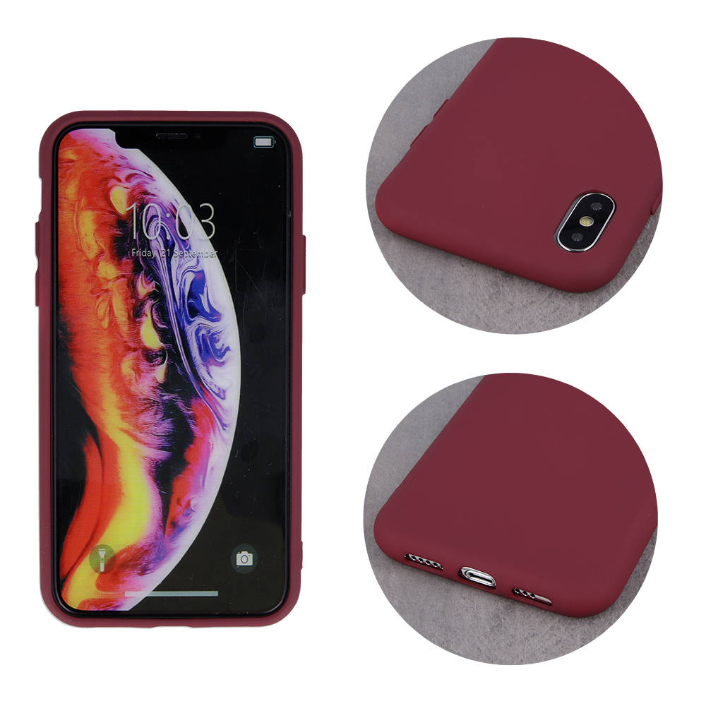 Kryt Motorola Moto E7 Power Silicone case burgundy
