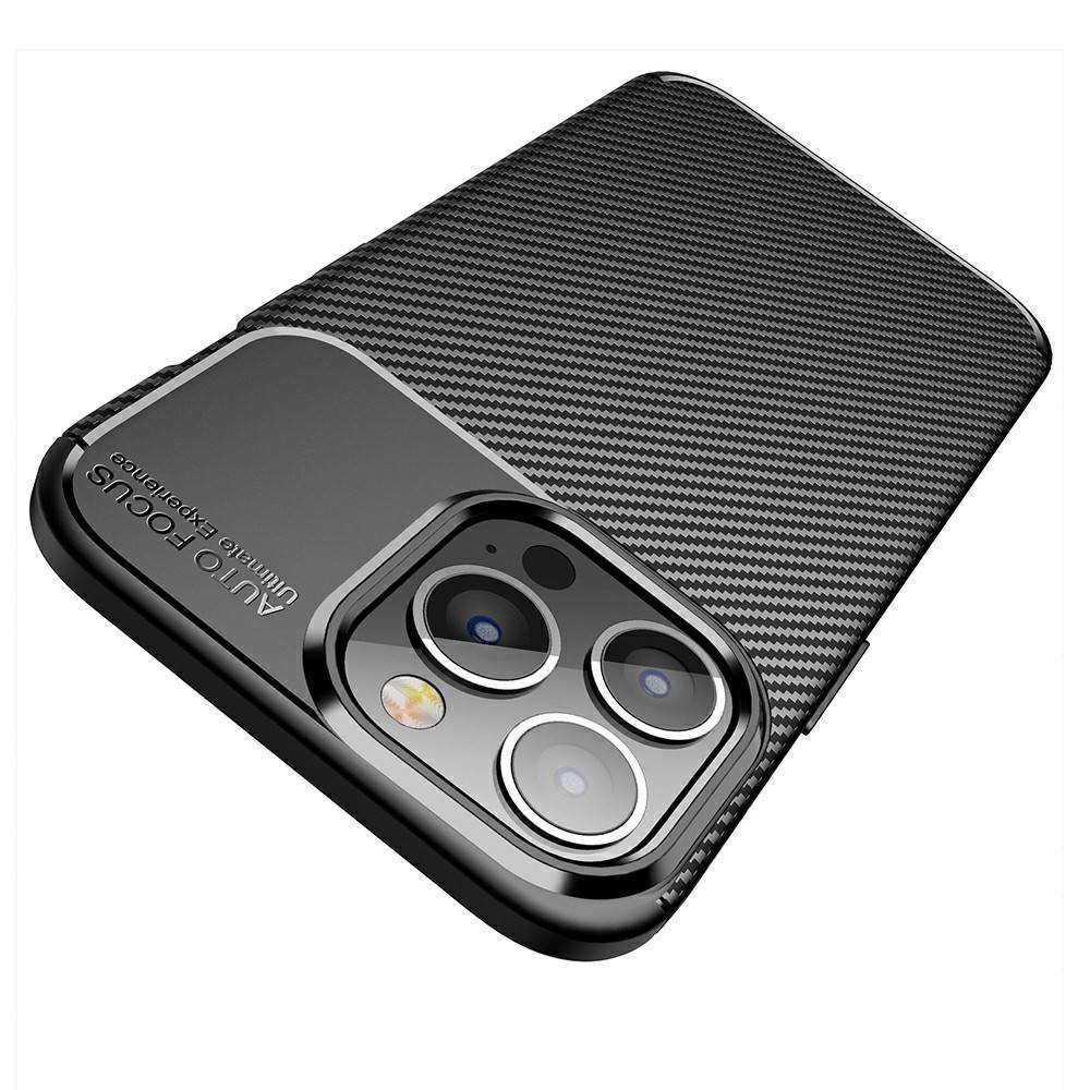 Kryt iPhone 13 Pro Armored Shockproof Carbon Fiber černý