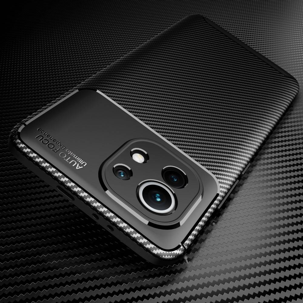 Kryt Xiaomi MI11 Armored Shockproof Carbon Fiber black