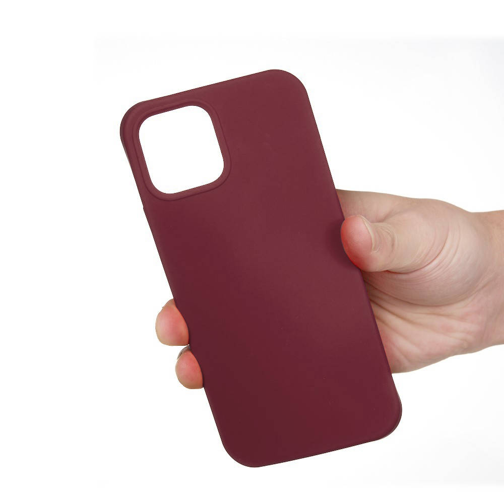 Kryt iPhone 13 Pro Silicone case vínový