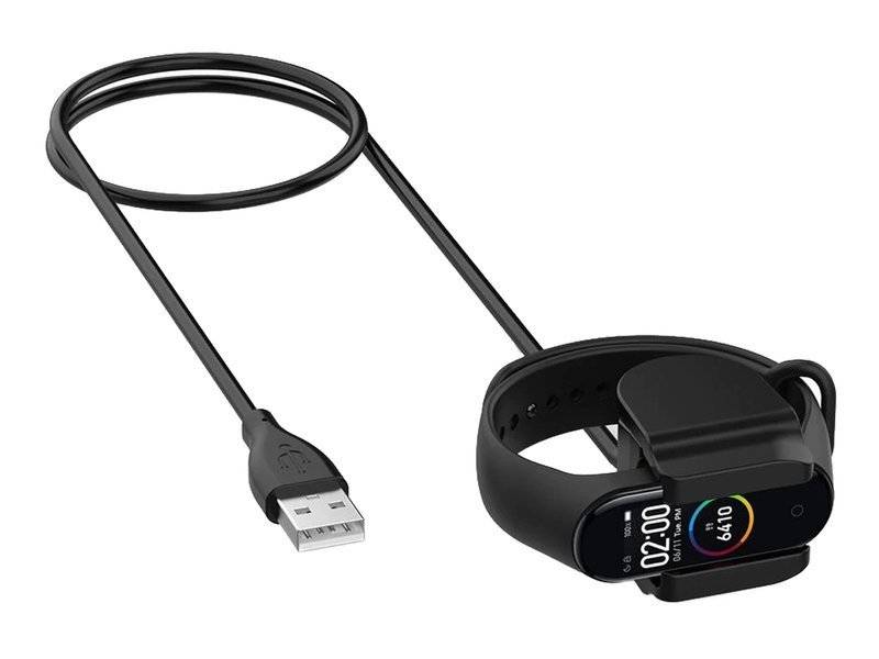 Nabíječka pro XIAOMI MI SMART BAND 5 Nabíjení s černým náramkem