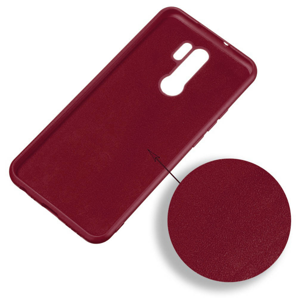 Kryt Xiaomi Redmi 9 Silicone case vínový