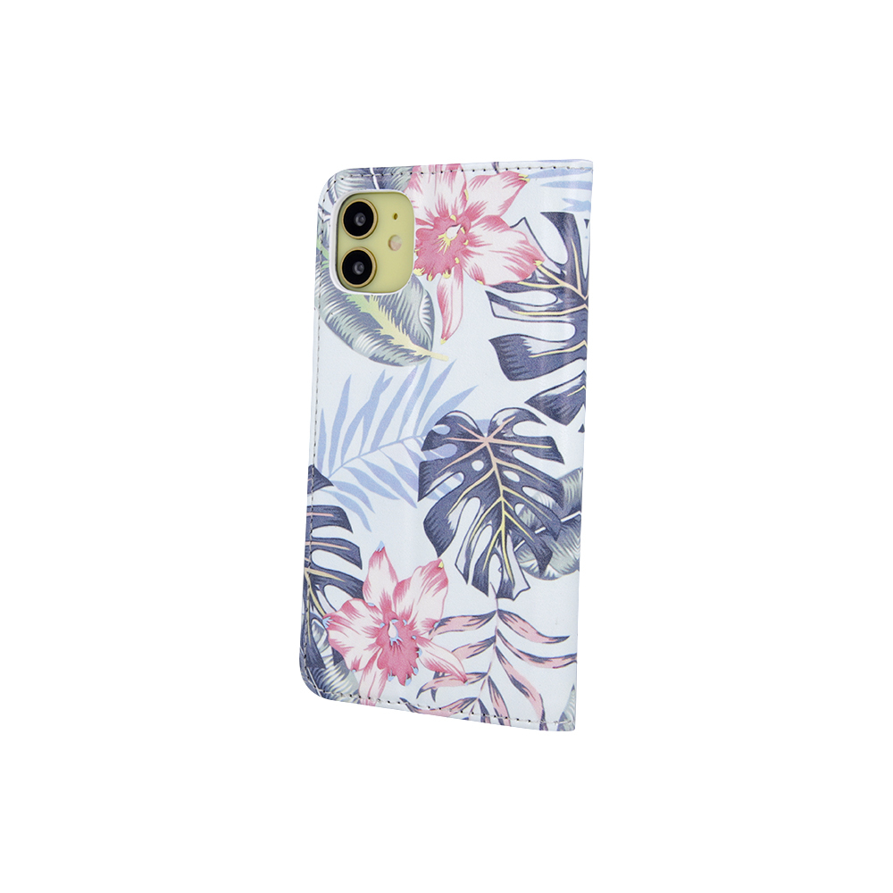Pouzdro flip LG K42 red flower 3