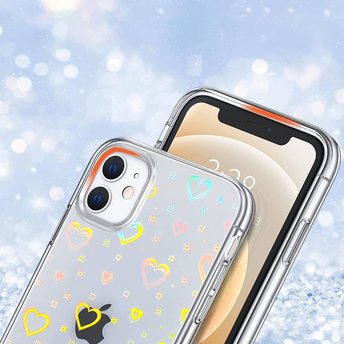 Kryt Samsung Galaxy S22 Plus - Luminous Hearts transparentní