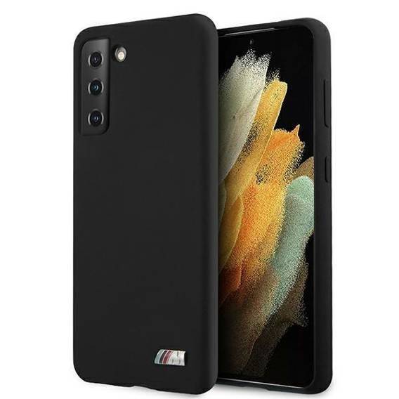 BMW - Samsung Galaxy S21 Plus - Silikonový kryt BMW (BMHCS21MMSILBK) černý