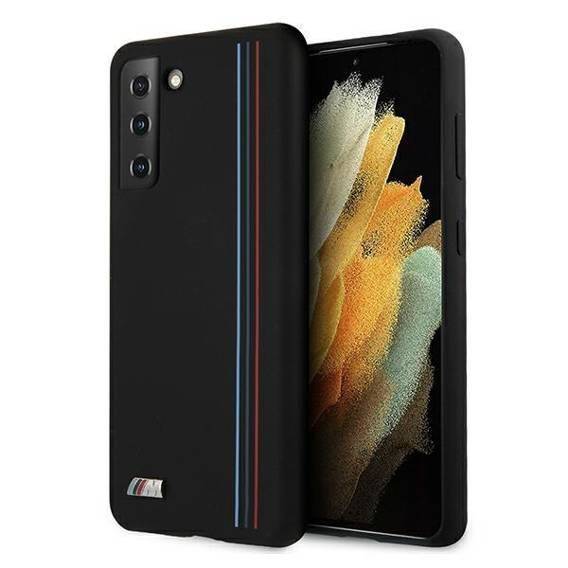 BMW - Samsung Galaxy S21 Plus - Silikonový kryt BMW (BMHCS21MSIVTBK) černý