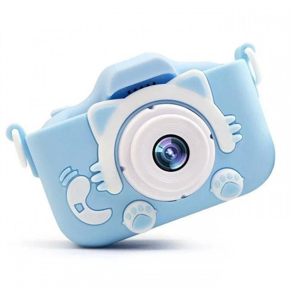Dětský digitální fotoaparát FullHD X5 Cat, modrý