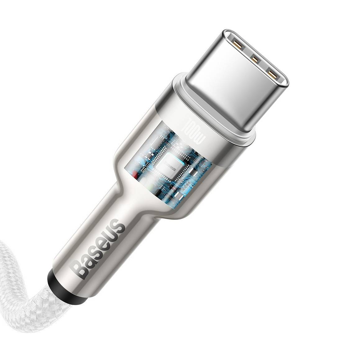 Datový kabel USB-C na USB-C Baseus Cafule, 100W, 2m (bílý)