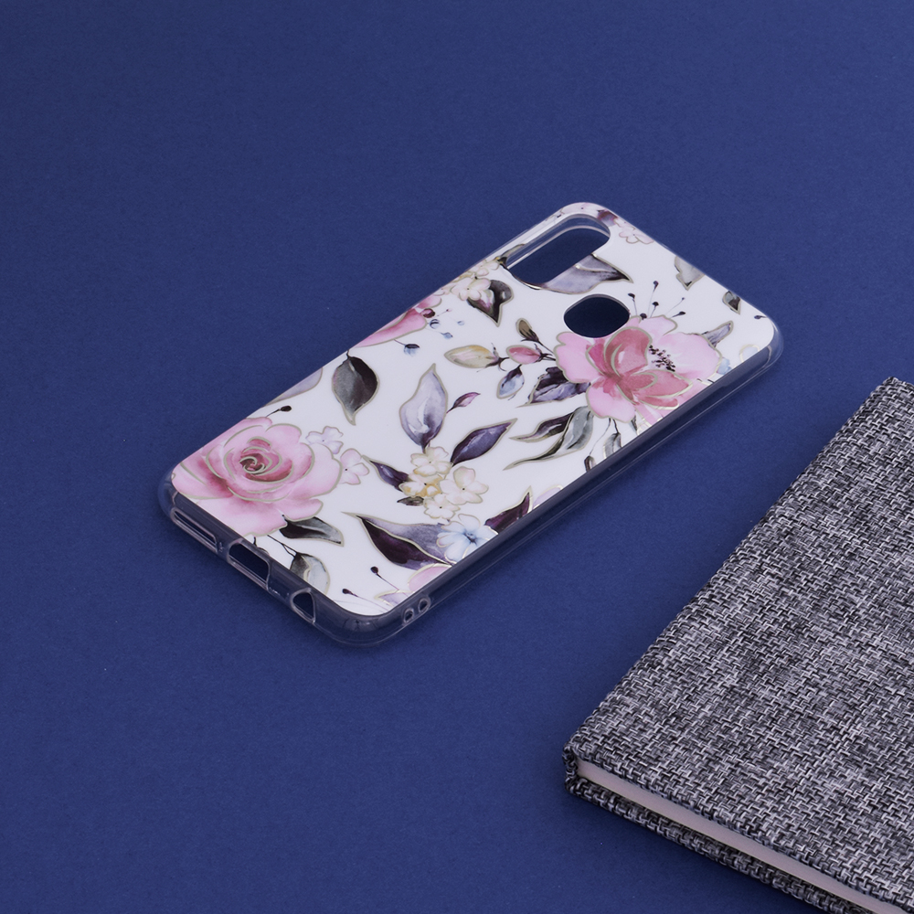 Kryt Samsung Galaxy A20e Techsuit - Marble Series - Chloe White