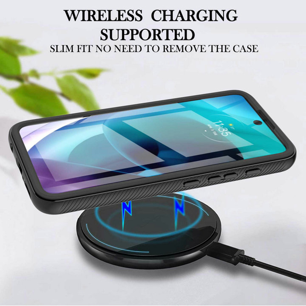 Pouzdro Motorola Moto G71 5G Techsuit - Defense360 Pro + ochrana obrazovky, černé