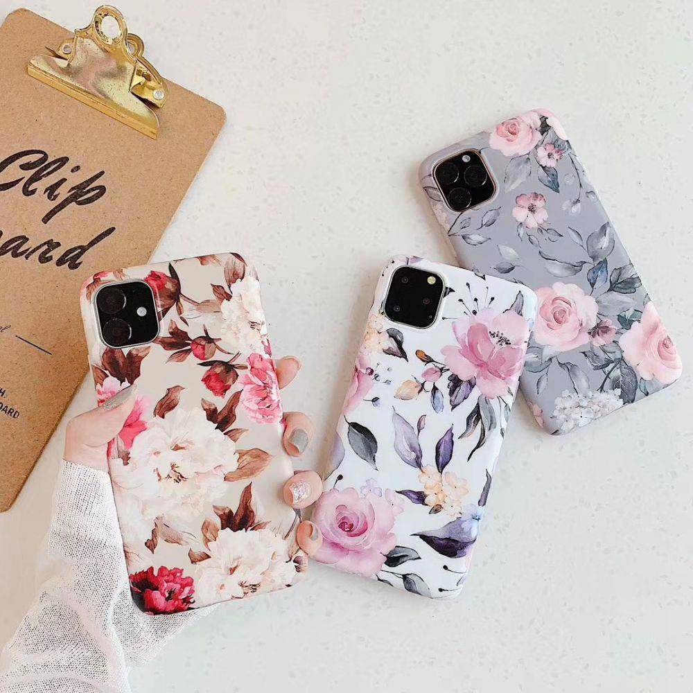 Kryt Samsung Galaxy A42 5G Tech-Protect Floral White pattern