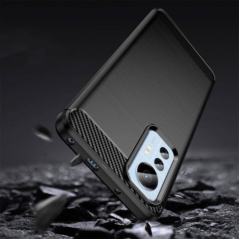 Kryt Xiaomi 12 Lite Tech-Protect TPU Carbon černý