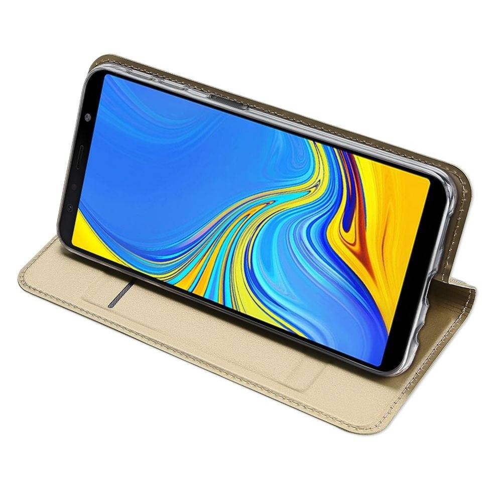 Pouzdro iPhone 12 Pro Max kožené Dux Ducis Skin zlaté