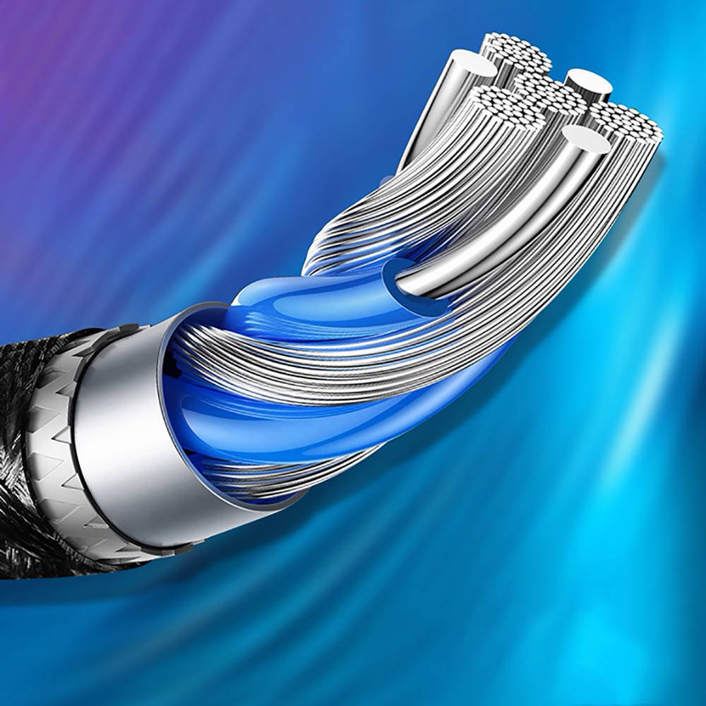 Datový kabel micro USB 2.8A 2m Fast Charging KAKU Kufeng (KSC-284) černý