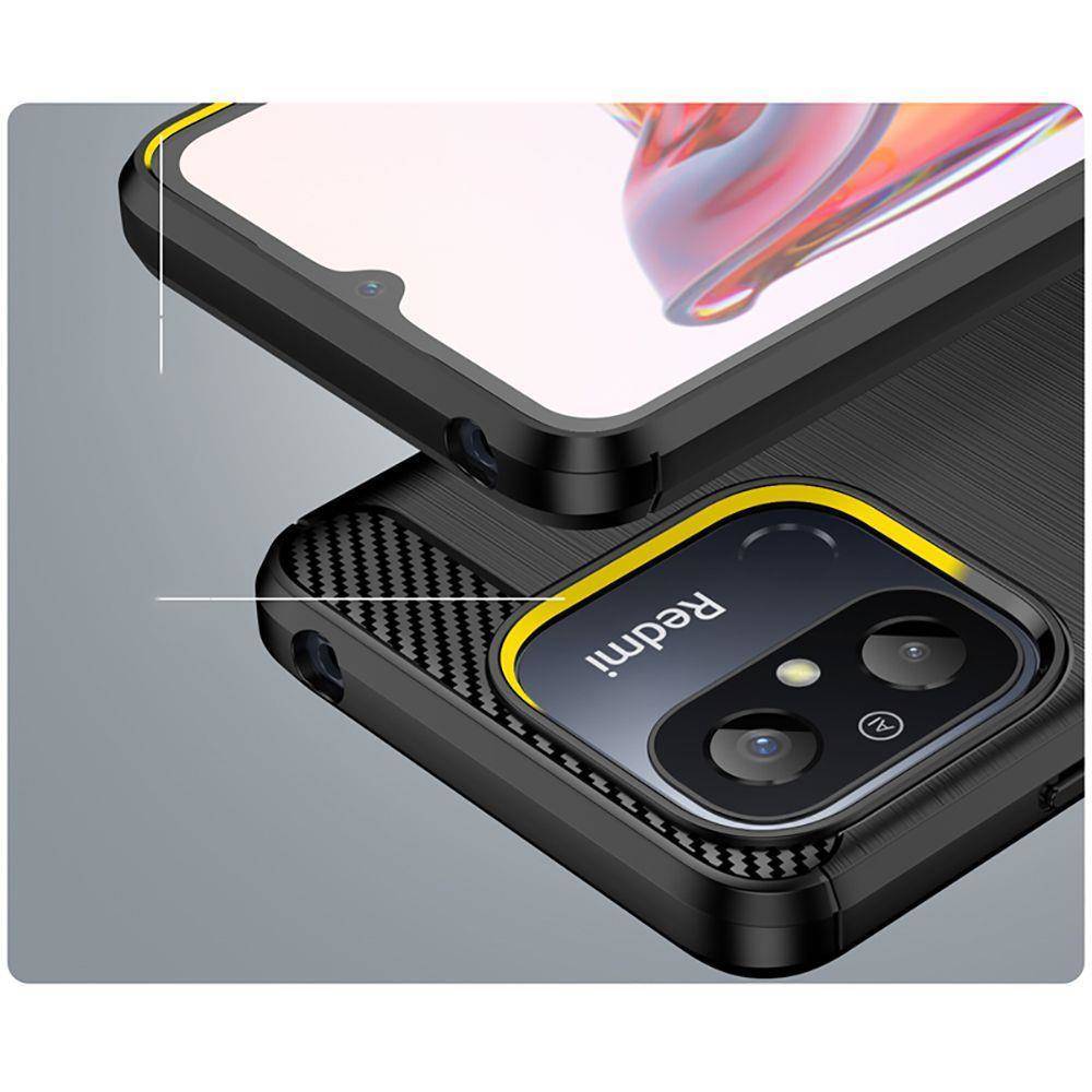 Kryt Xiaomi Redmi 12C Tech-Protect TPU Carbon černý