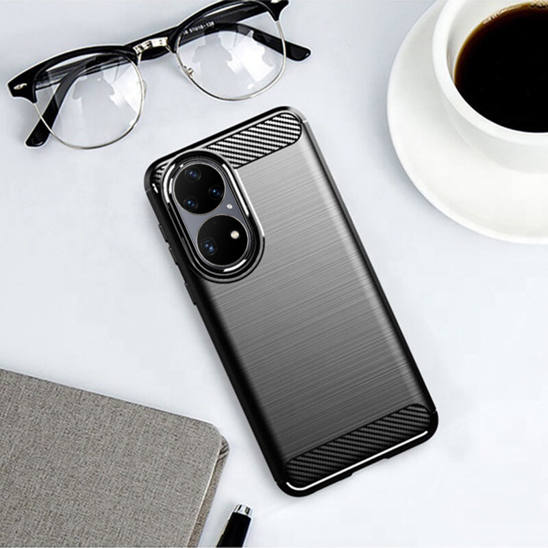 Kryt Huawei P50 / Honor 50 Armored Carbon černý