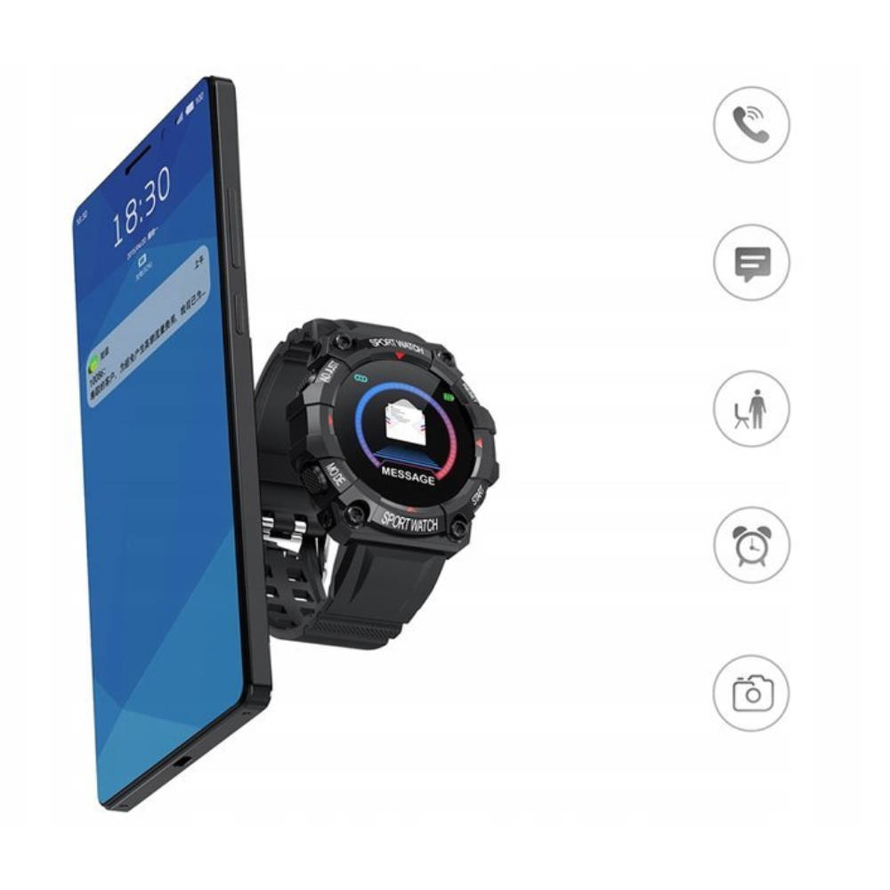 Hodinky Smart watch FD68 černé