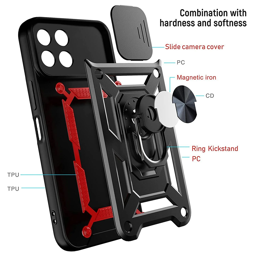 Kryt Honor Magic 5 Pro Techsuit CamShield Pro rose gold