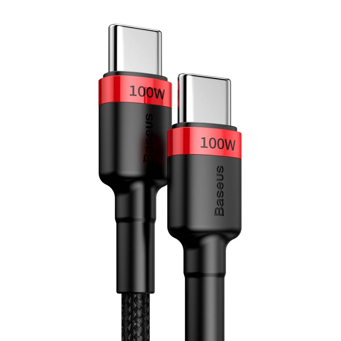 Datový kabel Baseus Cafule USB-C to USB-C Baseus Cafule, 100W, 2m černý/červený
