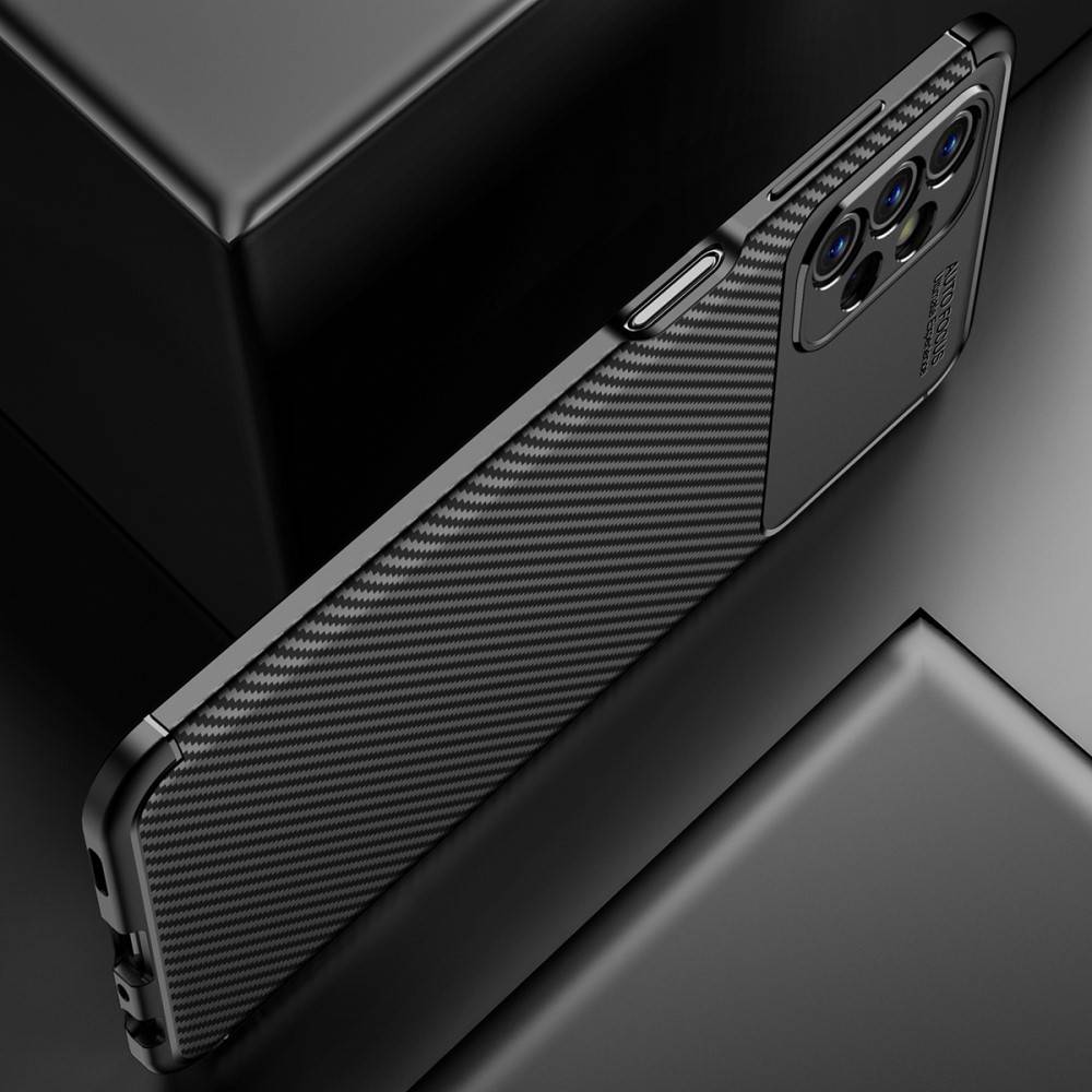 Kryt Samsung Galaxy A13 4G Armored Shockproof Carbon Fiber černý