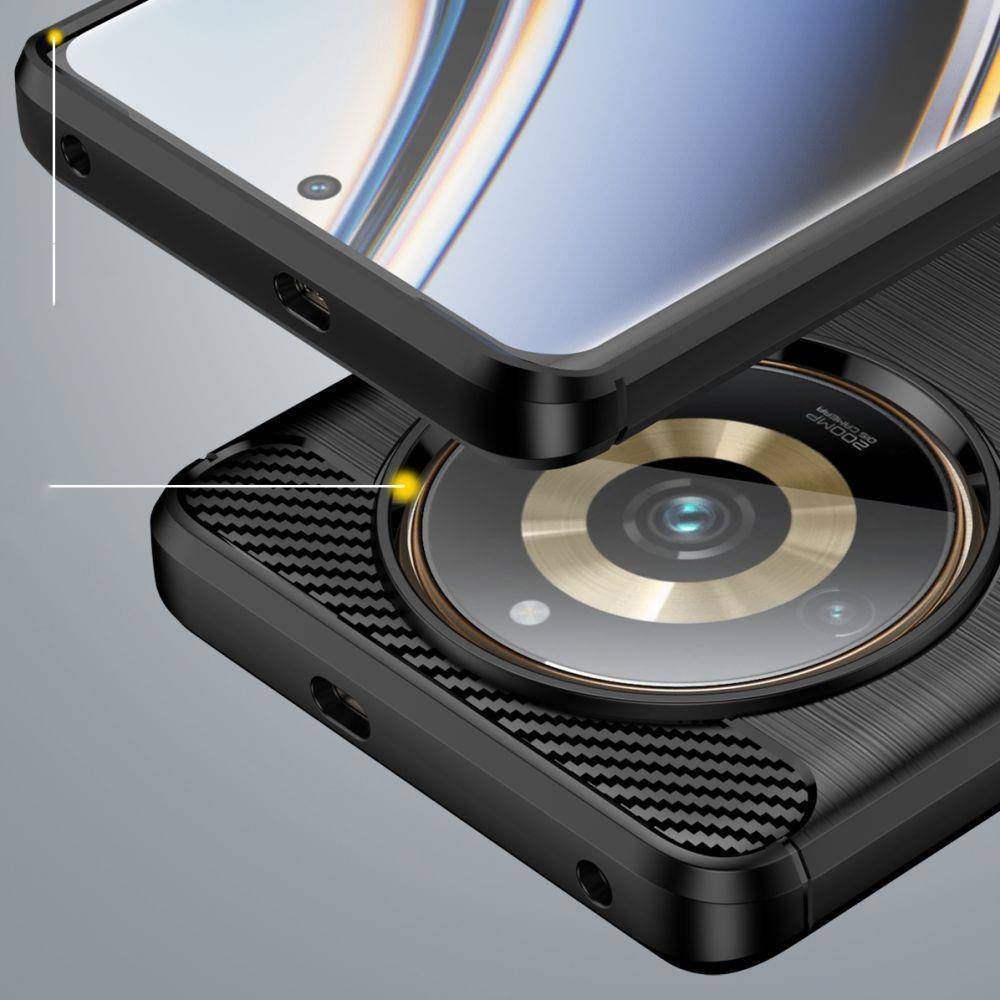 Kryt REALME 11 PRO / 11 PRO+ Tech-Protect TPU Carbon černý