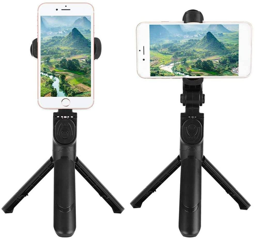 Selfie tyč Tripod SSTR-12 bluetooth stativ na dálkové ovládání, černá