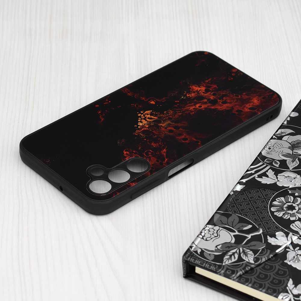 Pouzdro Samsung Galaxy A24 Techsuit - Glaze Series, Red Nebula