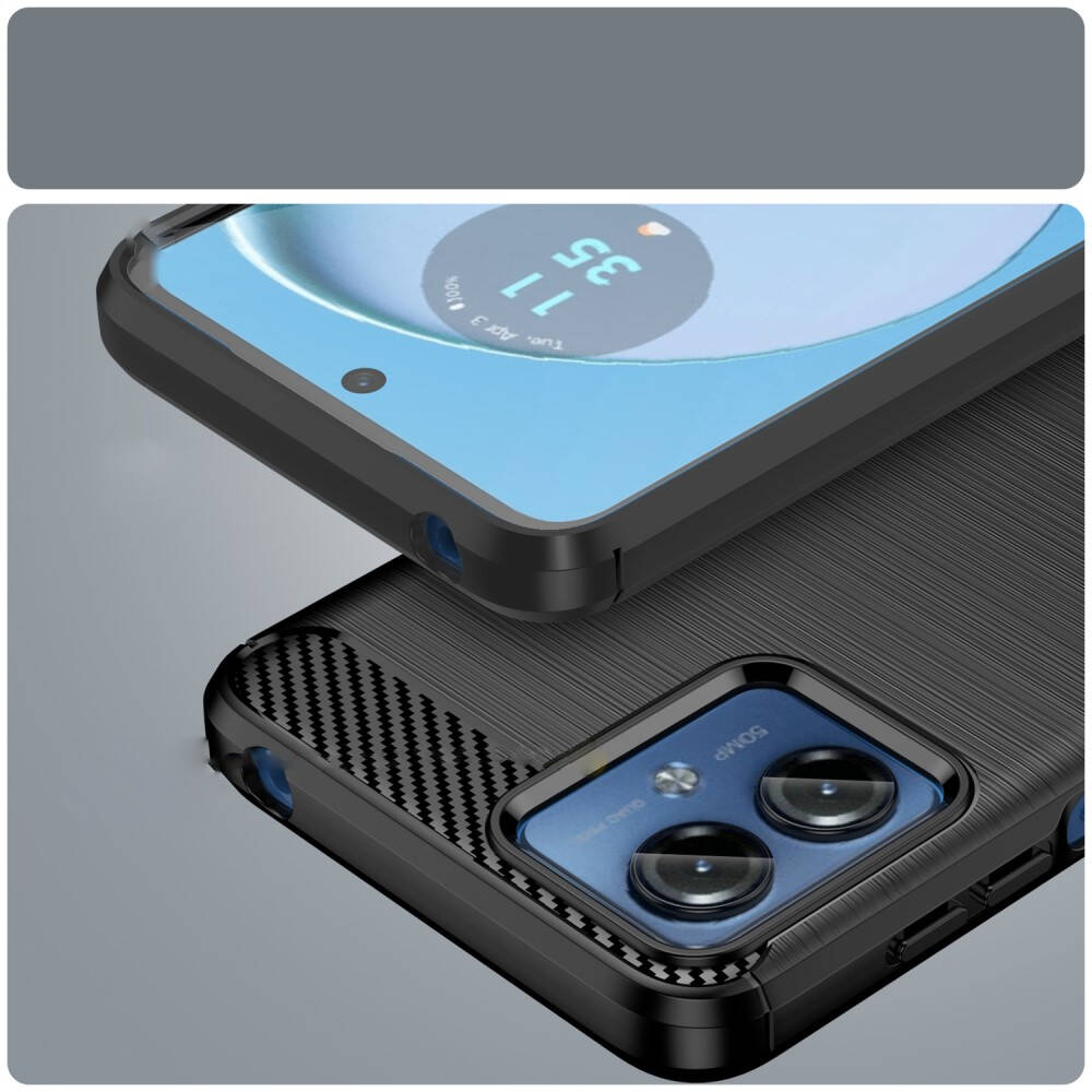 Kryt Motorola Moto G14 4G Nexeri TPU Premium Carbon černé