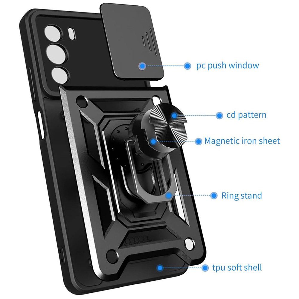 Kryt Motorola EDGE 30 Techsuit CamShield Pro černý