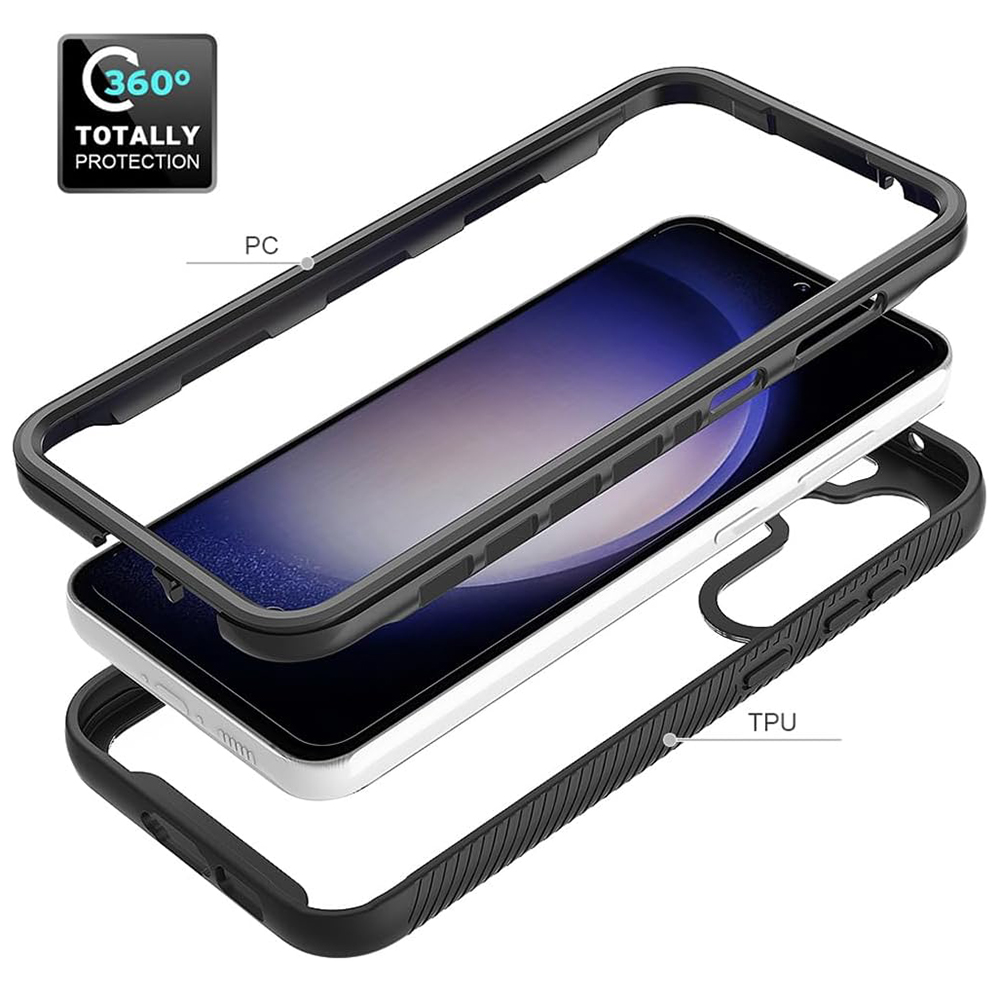 Pouzdro Samsung Galaxy S24 Plus Techsuit - Defense360 Pro + ochrana obrazovky, černé