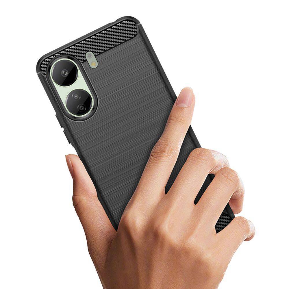 Kryt Xiaomi Redmi 13C 4G / Poco C65 Tech-Protect Carbon černý