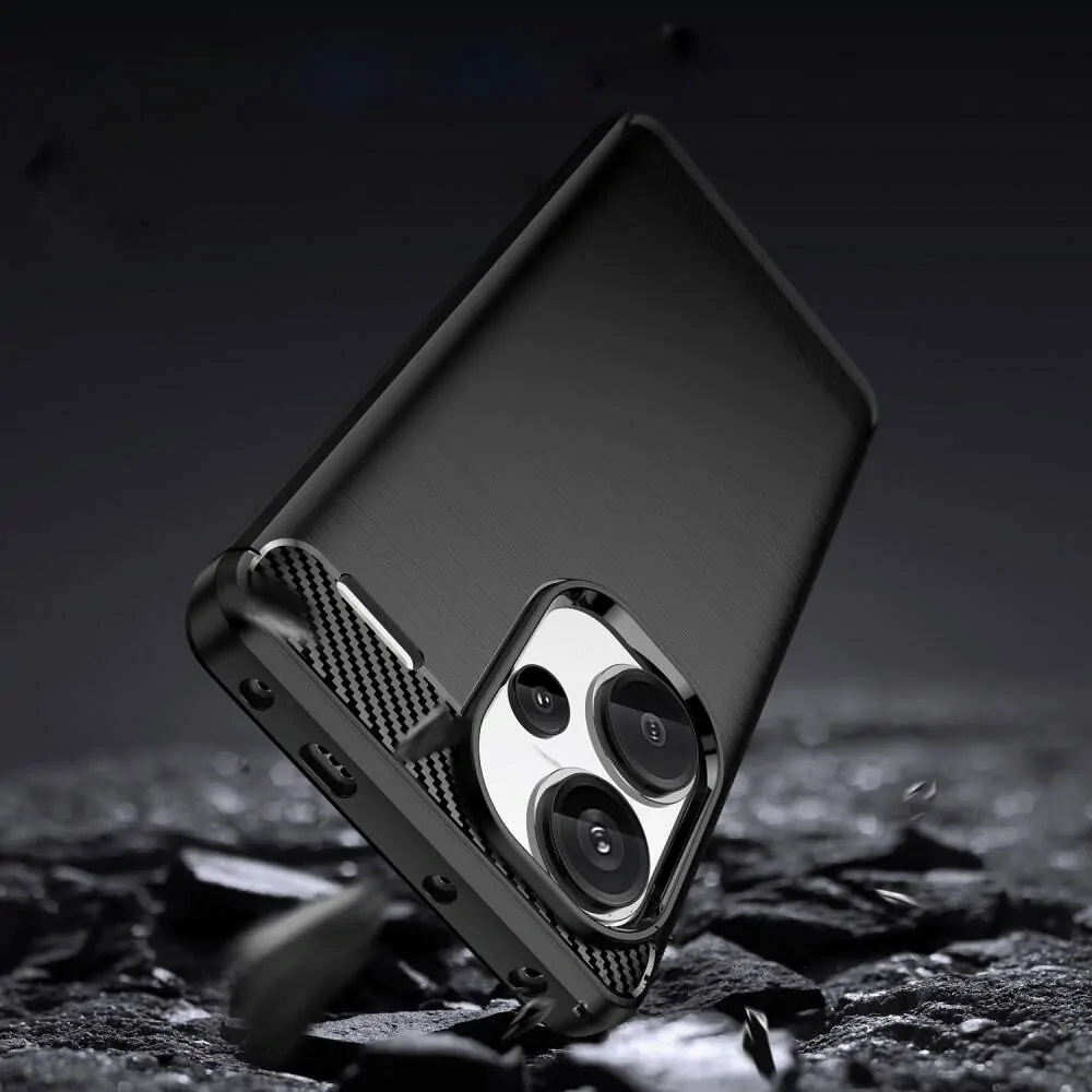 Kryt Xiaomi Redmi Note 13 Pro+ 4G Tech-Protect TPU Carbon černý