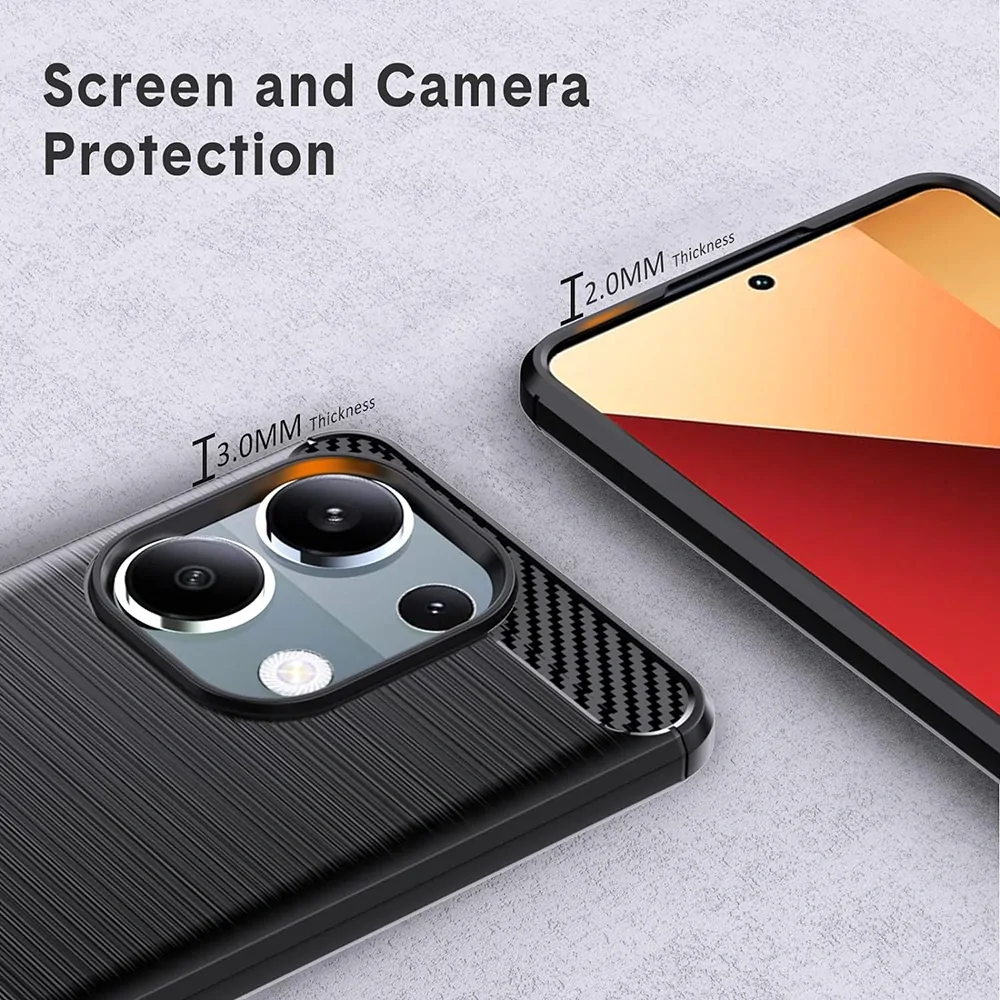 Kryt Xiaomi Redmi Note 13 Pro 4G / Poco M6 Pro 4G, Armored Carbon black