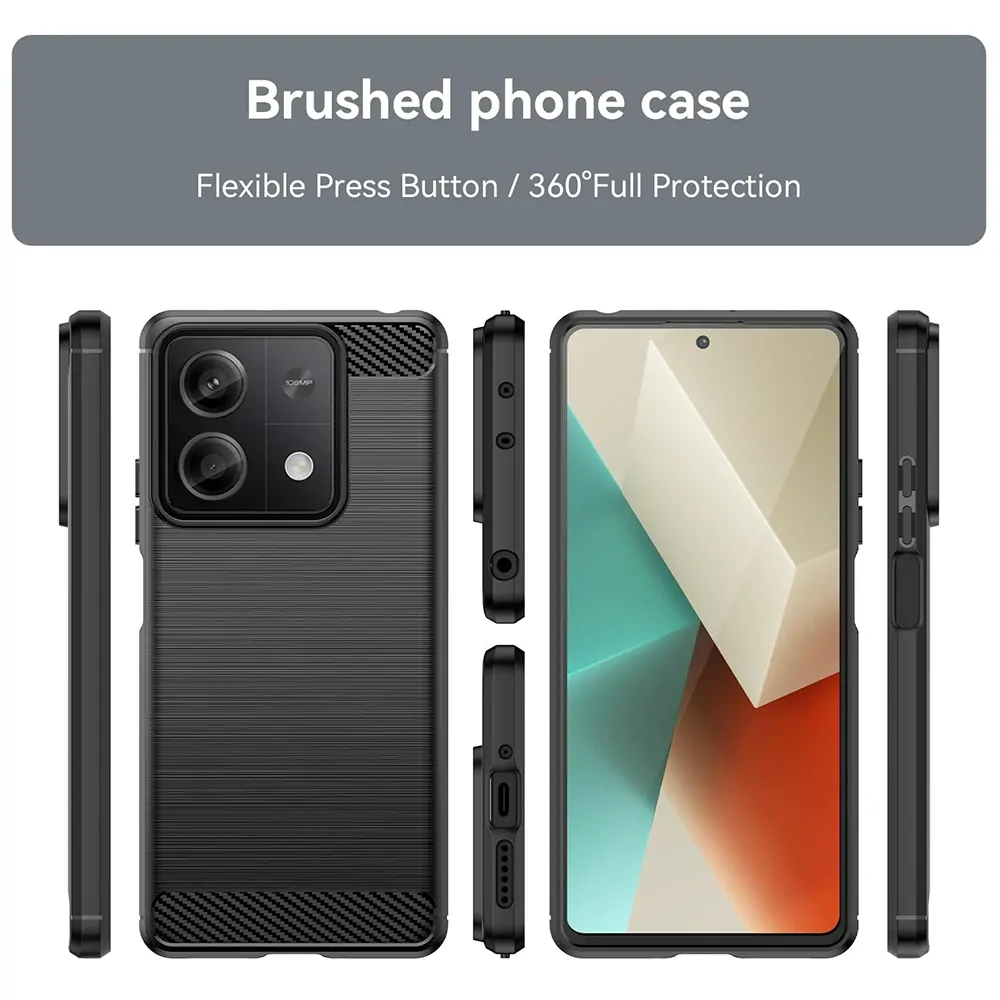 Kryt Xiaomi Redmi Note 13 4G, Armored Carbon black