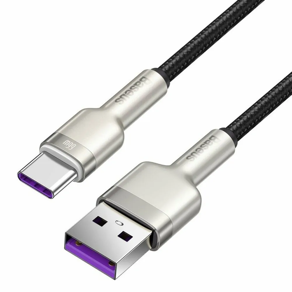 Datový kabel Baseus Cafule USB to USB-C Baseus Cafule, 66W 6A, 0,25m černý