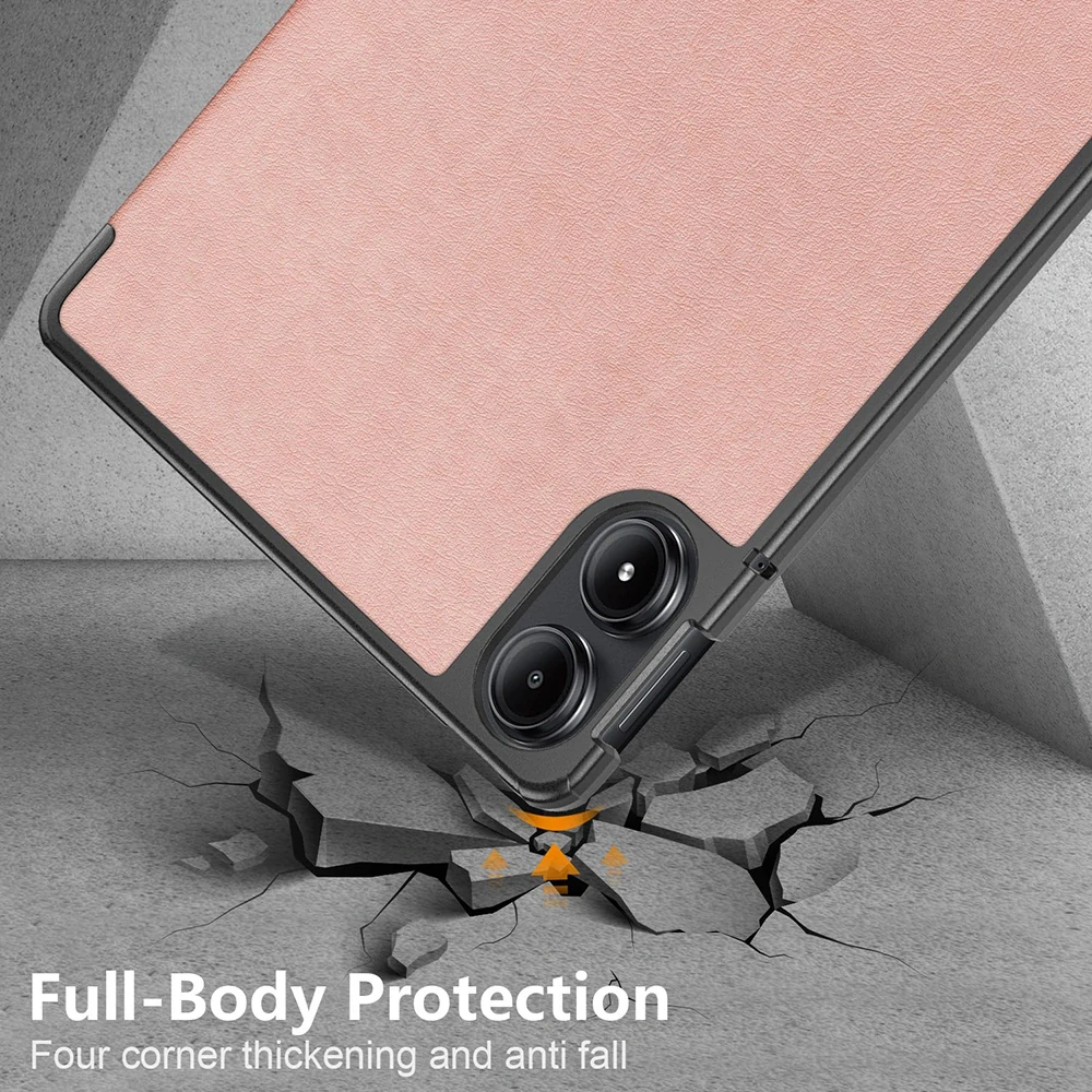 Pouzdro pro tablet Xiaomi Redmi Pad Pro / Poco Pad, Techsuit FoldPro Rose Gold