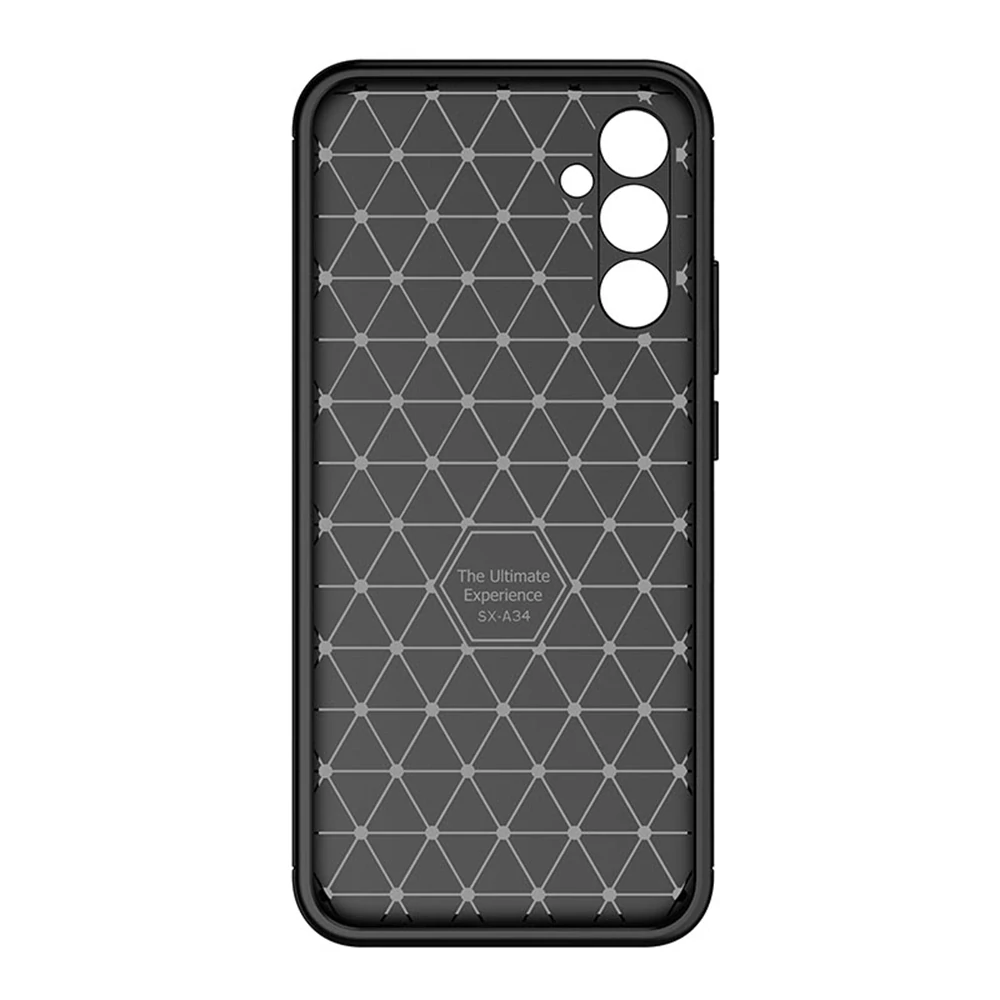 Kryt Samsung Galaxy A34 5G, Techsuit CarbonFiber černý