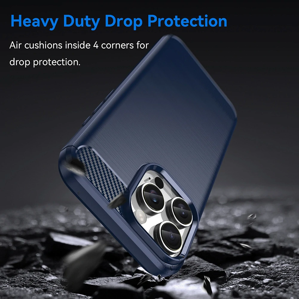Kryt iPhone 16 Pro Armored Carbon modrý