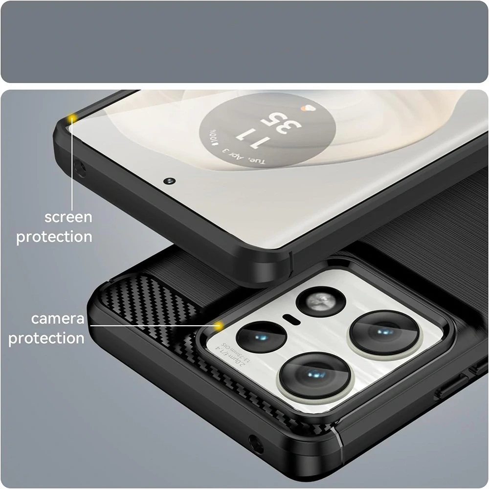 Kryt Motorola EDGE 50 Ultra Armored Carbon černý