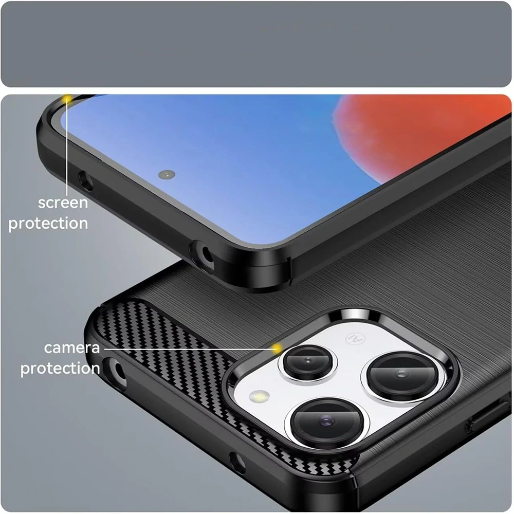 Kryt Xiaomi Redmi 13 / Poco M6 4G, Armored Carbon modrý