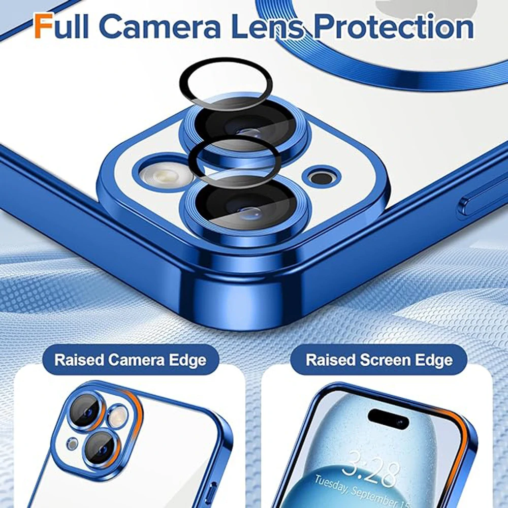 Kryt Samsung Galaxy S24 Plus Techsuit Luxury Crystal MagSafe - tmavě modrý