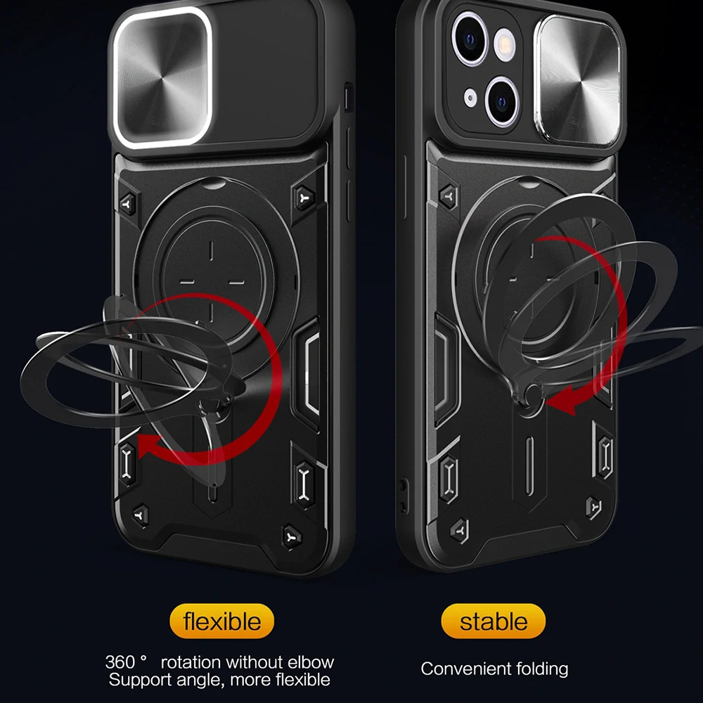 Kryt iPhone 16 Plus Techsuit CamGuard Pro - červený