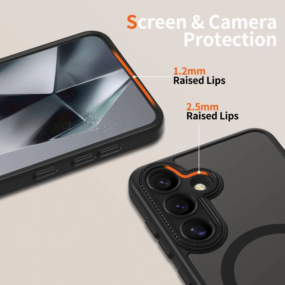 Kryt Samsung Galaxy S25 Tech-Protect MagCam MagSafe černý