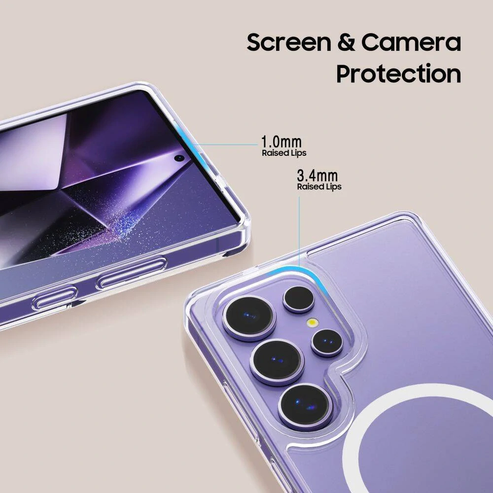 Kryt Samsung Galaxy S25 Ultra Tech-Protect FlexAir Hybrid MagSafe transparentní