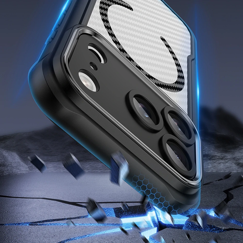 Kryt iPhone 17 Pro - Defender Carbon Mag, černý