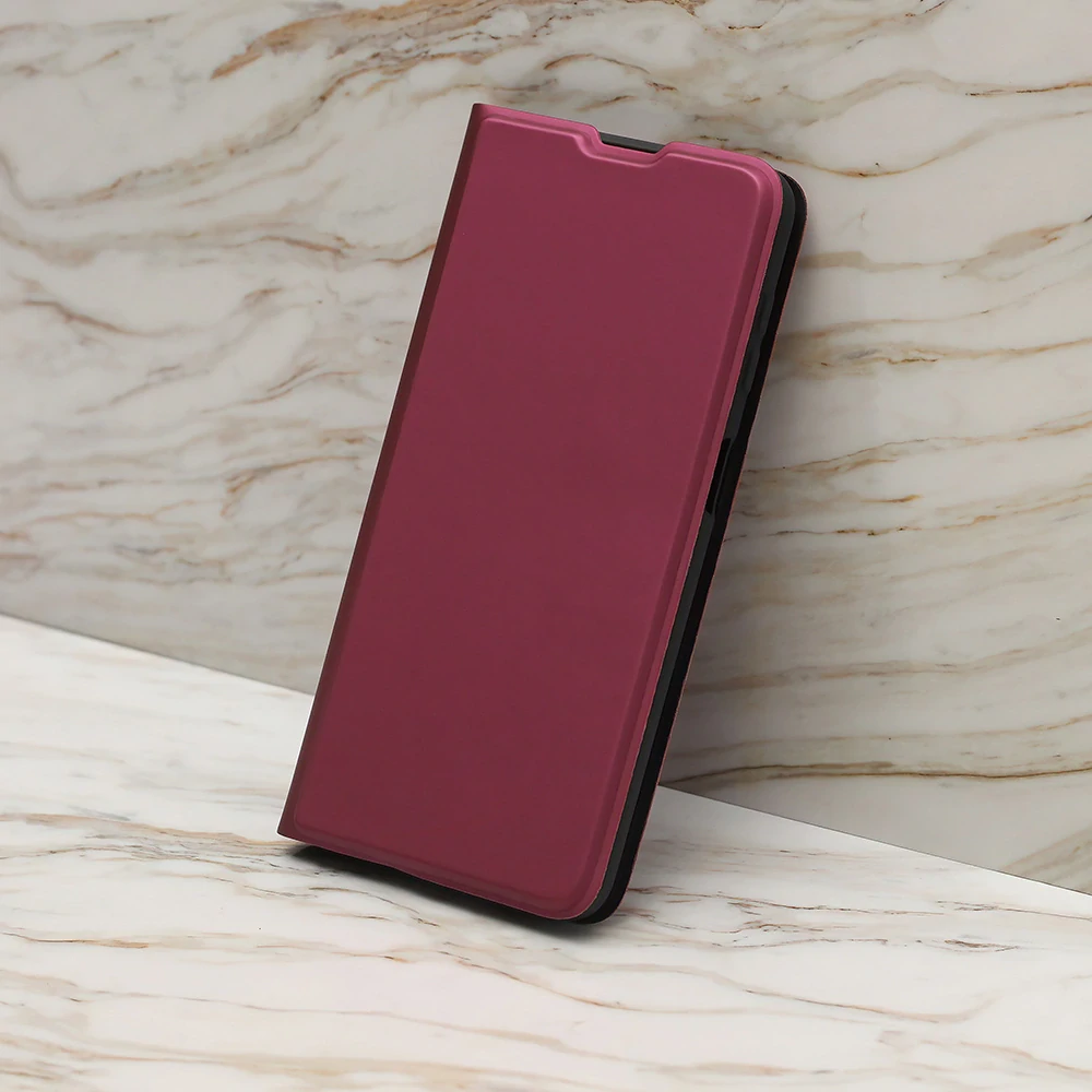 Pouzdro flip iPhone 17 Pro Max, Smart Soft - burgundy