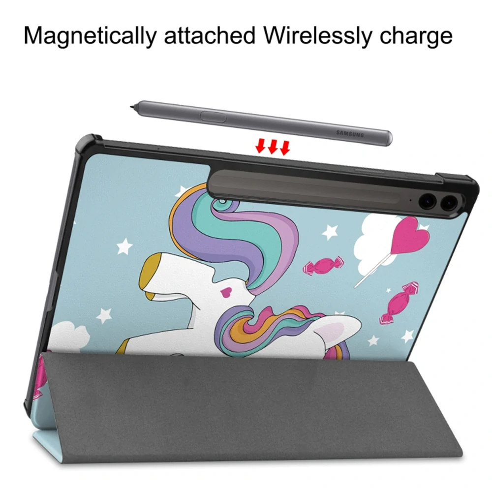Pouzdro pro tablet Samsung Galaxy Tab Tab S9 Plus / S9 FE Plus / S10 Plus, Techsuit FoldPro Unicorn